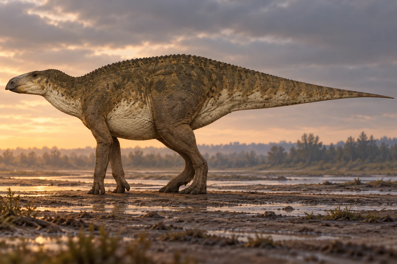 Acristavus — AI artistic reconstruction following the credited complete-body reference
