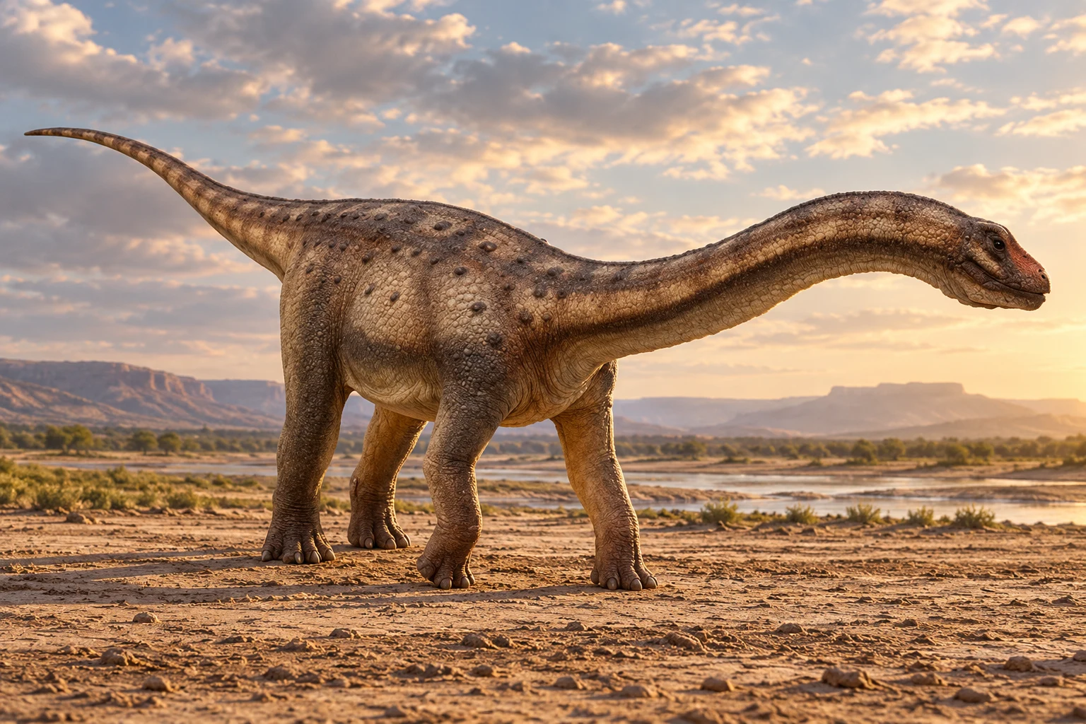 Adamantisaurus — AI artistic reconstruction following the credited complete-body reference
