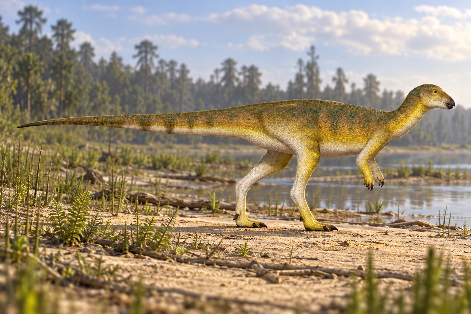 Ampelognathus — AI artistic reconstruction following the credited complete-body reference