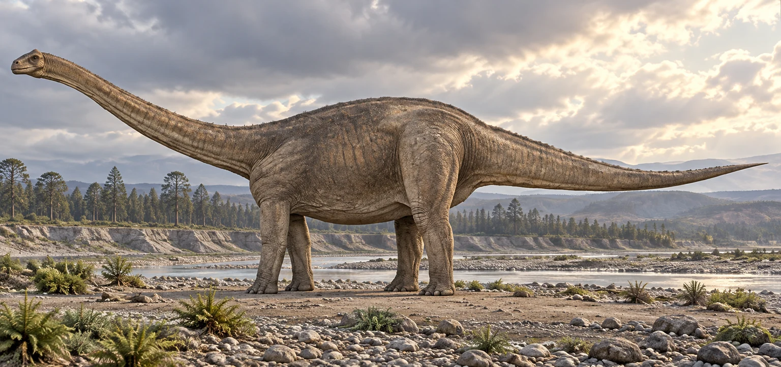 Amygdalodon — AI artistic reconstruction following the credited complete-body reference