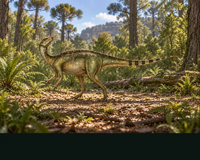 Artistic reconstruction of Anabisetia in a prehistoric landscape