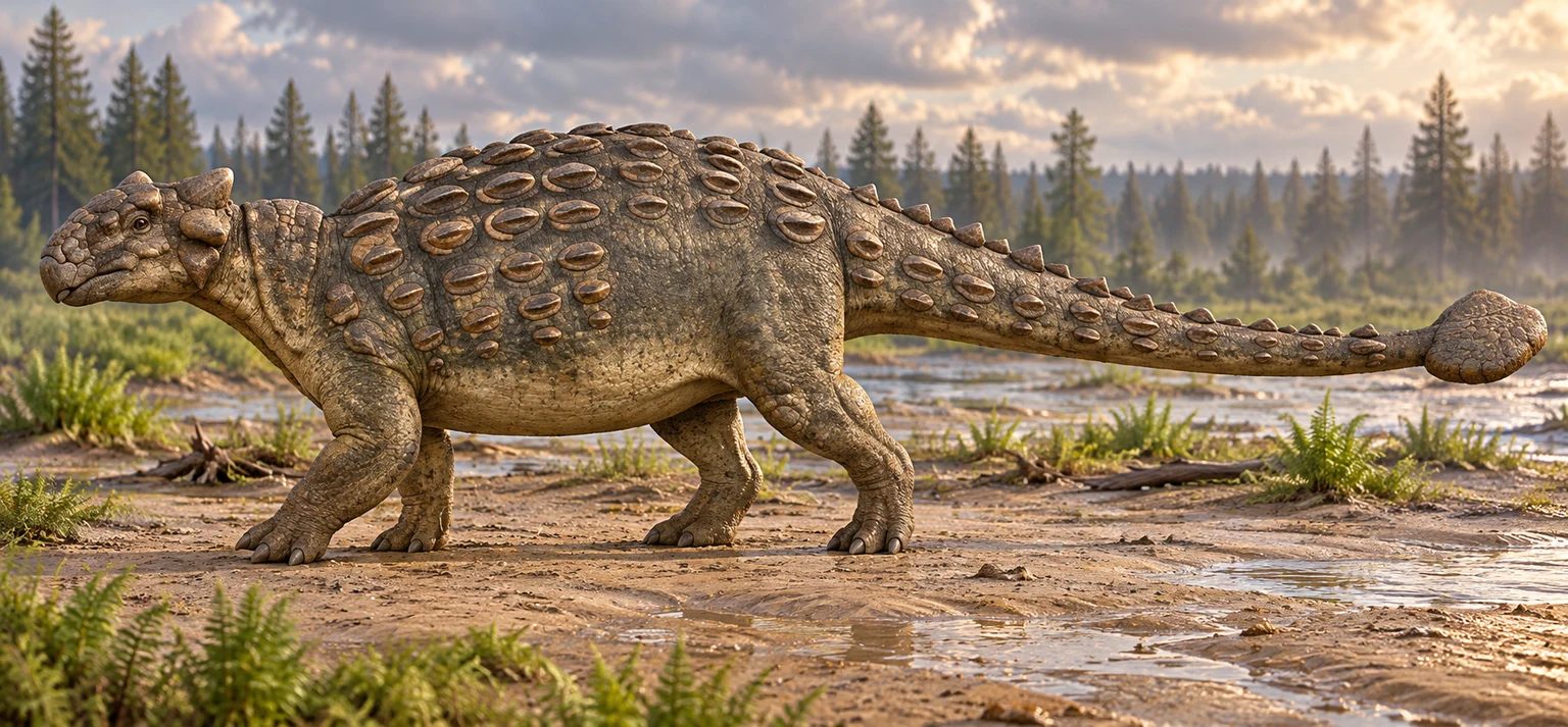Anodontosaurus — AI artistic reconstruction following the credited complete-body reference