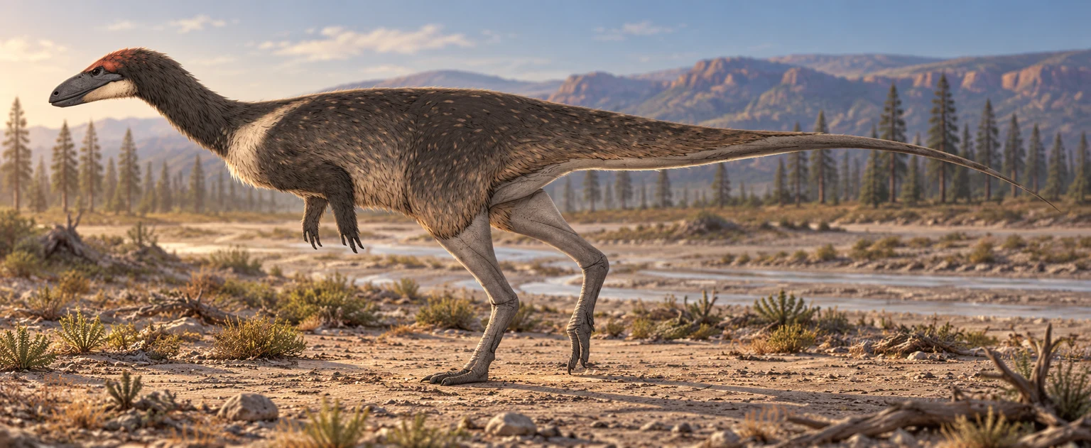 Anteavis — AI artistic reconstruction following the credited complete-body reference