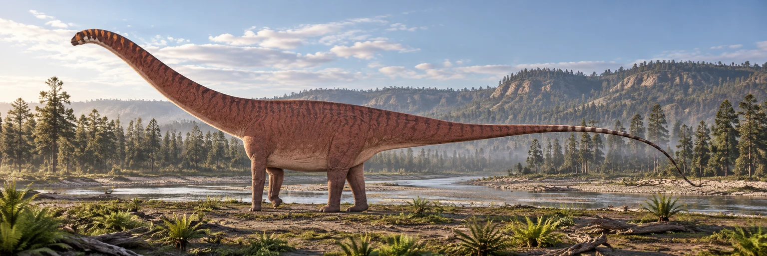 Ardetosaurus — AI artistic reconstruction following the credited complete-body reference