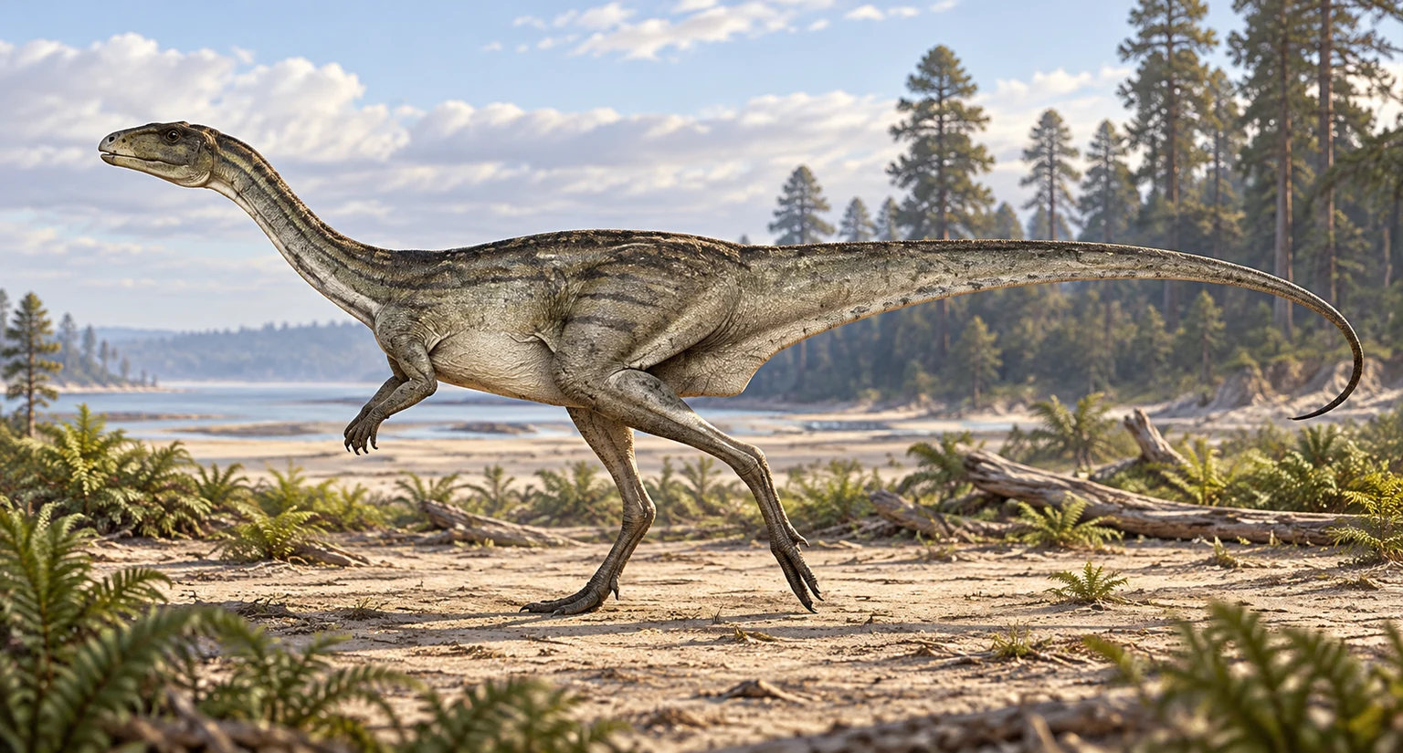 Atlascopcosaurus — AI artistic reconstruction following the credited complete-body reference