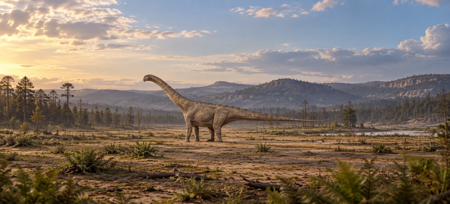 Atsinganosaurus — AI artistic reconstruction following the credited complete-body reference