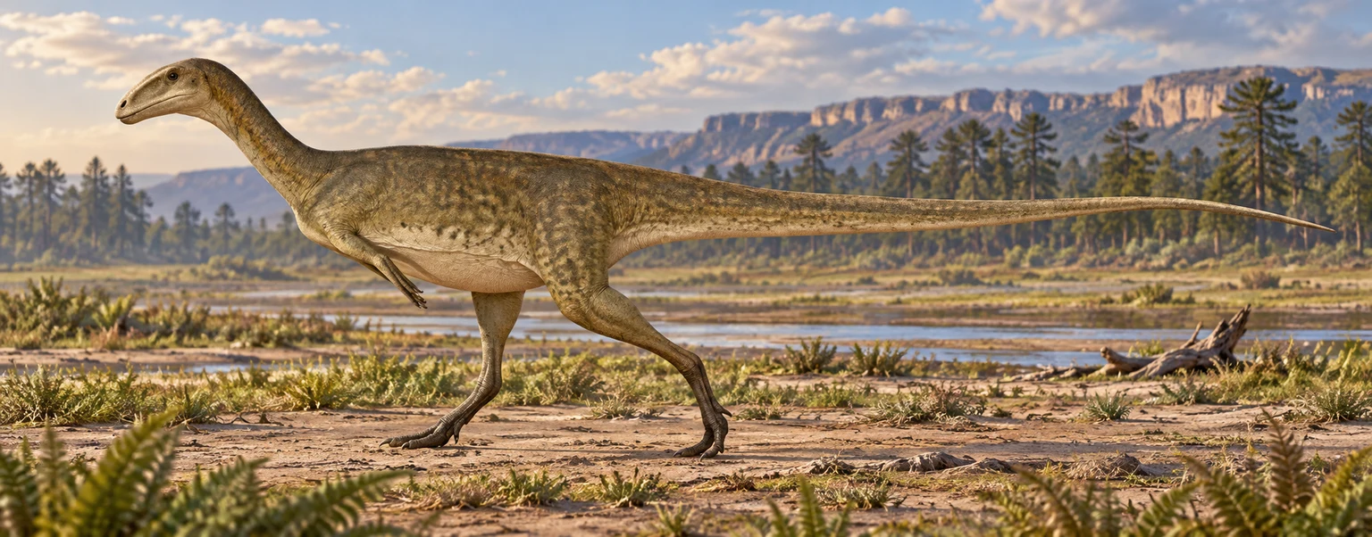Austrocheirus — AI artistic reconstruction following the credited complete-body reference