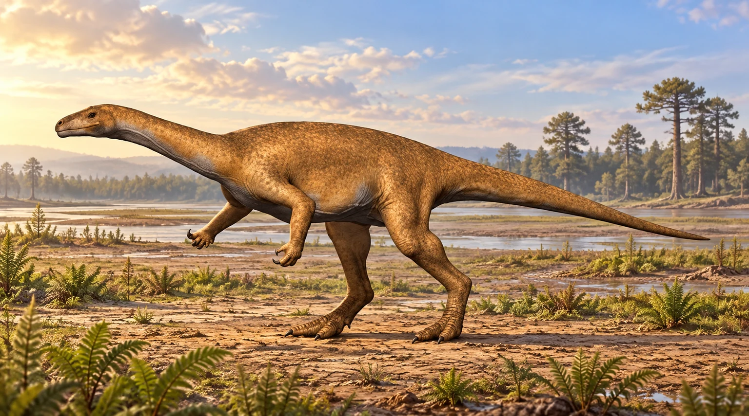 Bagualosaurus — AI artistic reconstruction following the credited complete-body reference