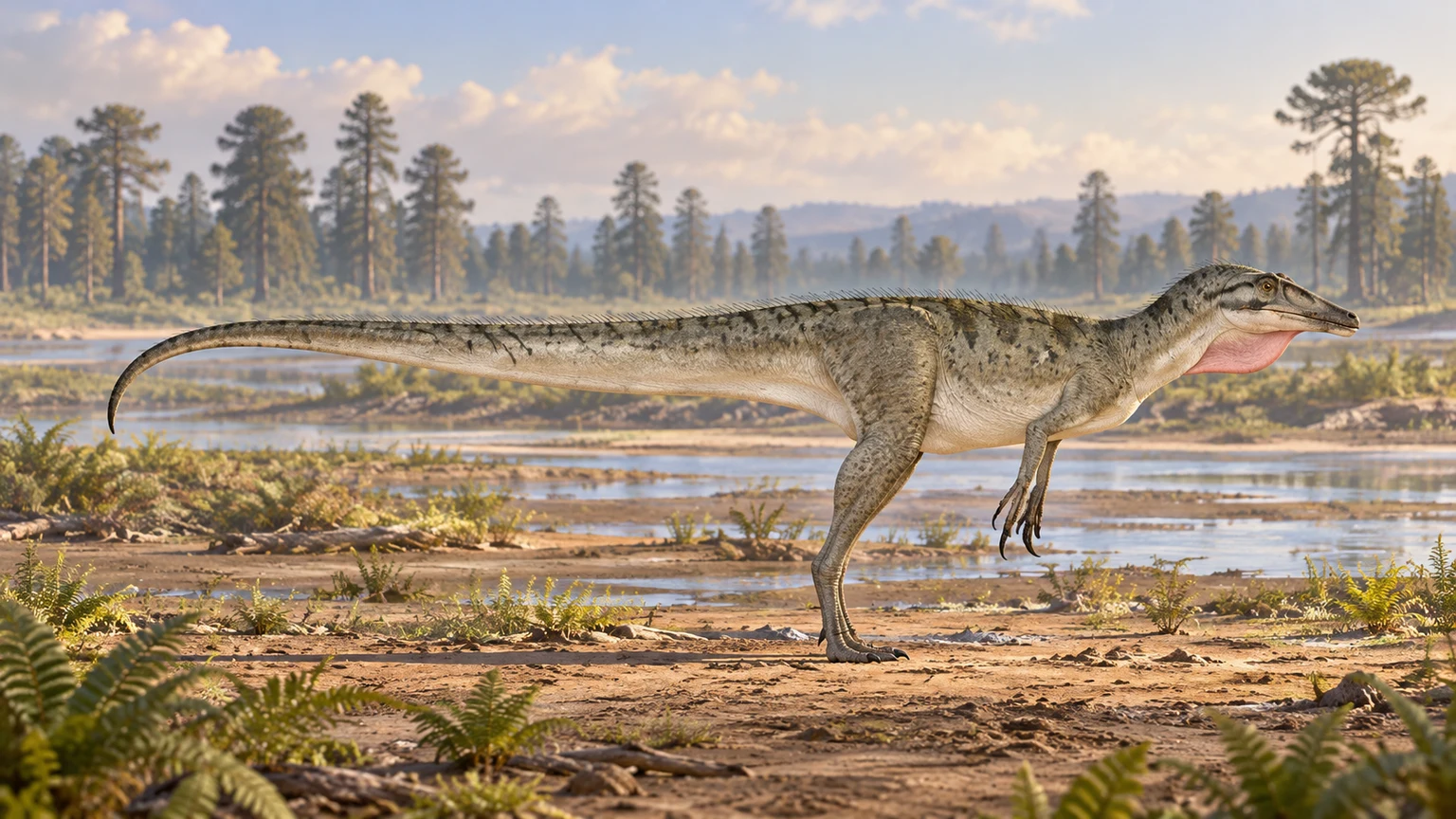 Bahariasaurus — AI artistic reconstruction following the credited complete-body reference
