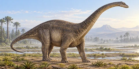 Barapasaurus — AI artistic reconstruction following the credited complete-body reference