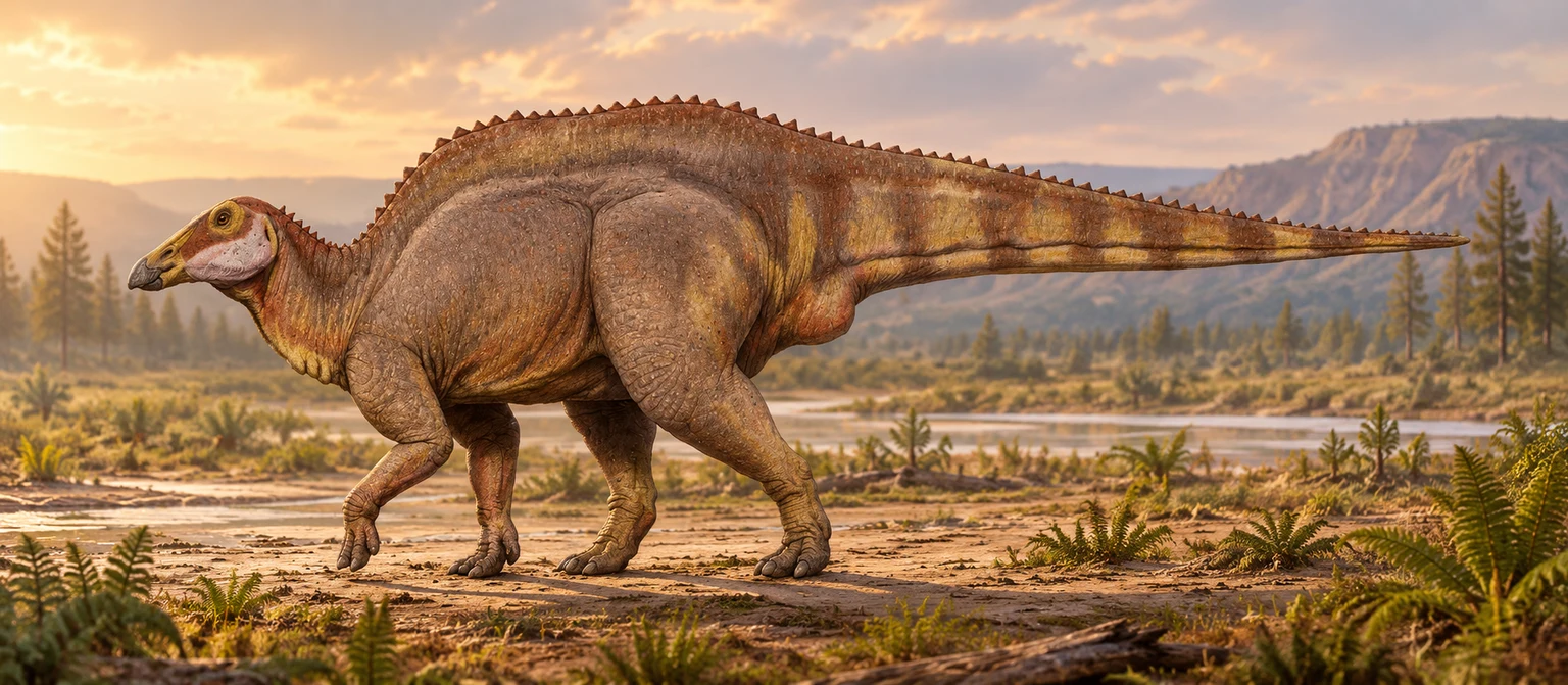 Barsboldia — AI artistic reconstruction following the credited complete-body reference