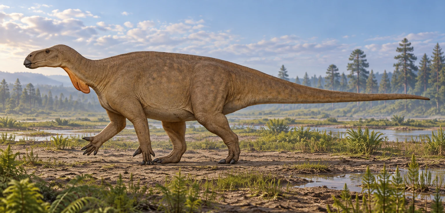 Bayannurosaurus — AI artistic reconstruction following the credited complete-body reference