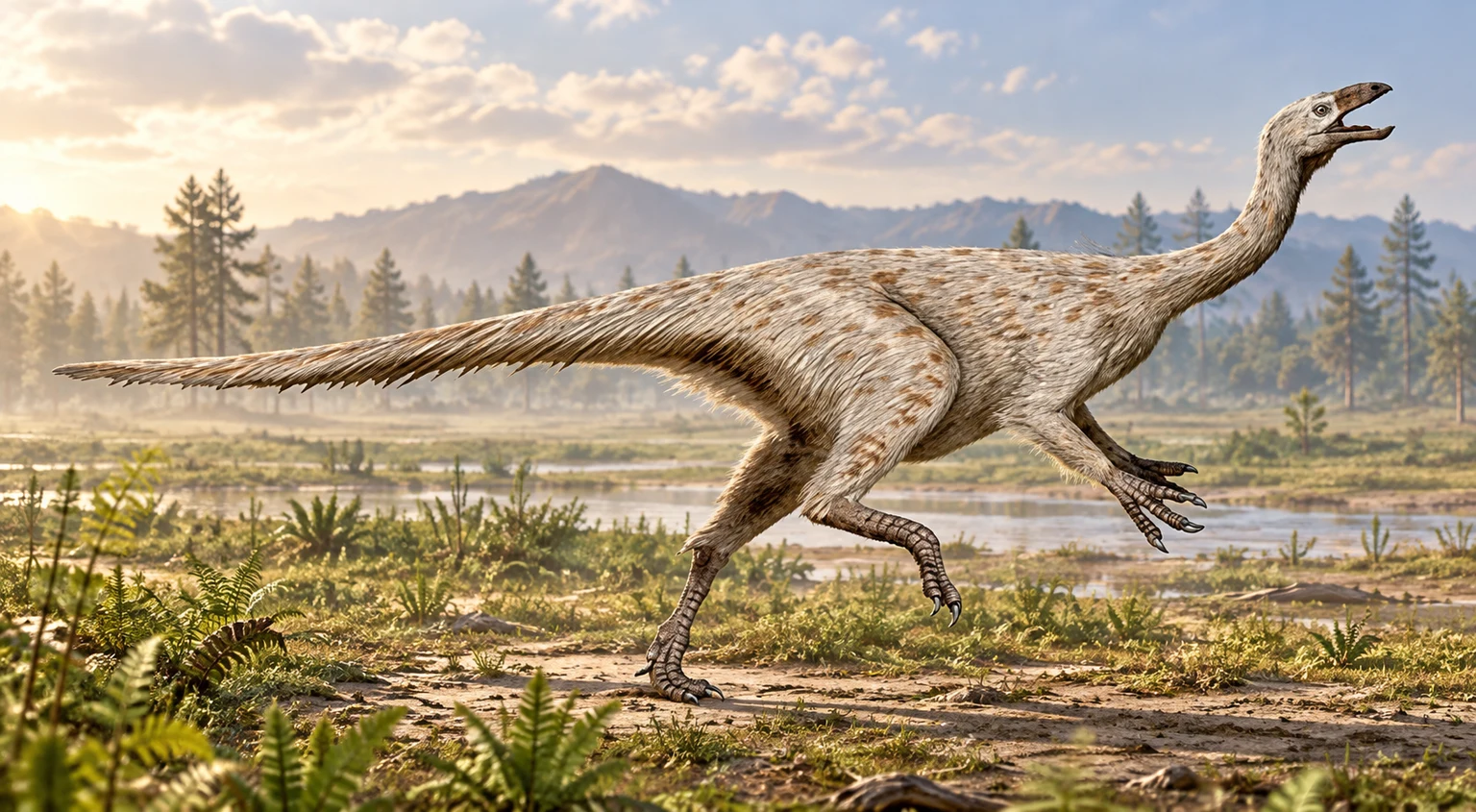 Beishanlong — AI artistic reconstruction following the credited complete-body reference