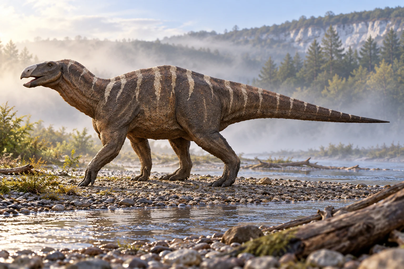 Brighstoneus — AI artistic reconstruction following the credited complete-body reference