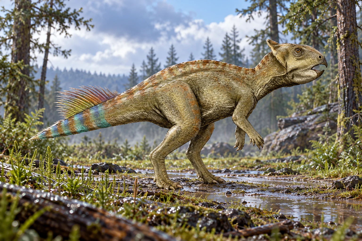 Cerasinops — AI artistic reconstruction following the credited complete-body reference
