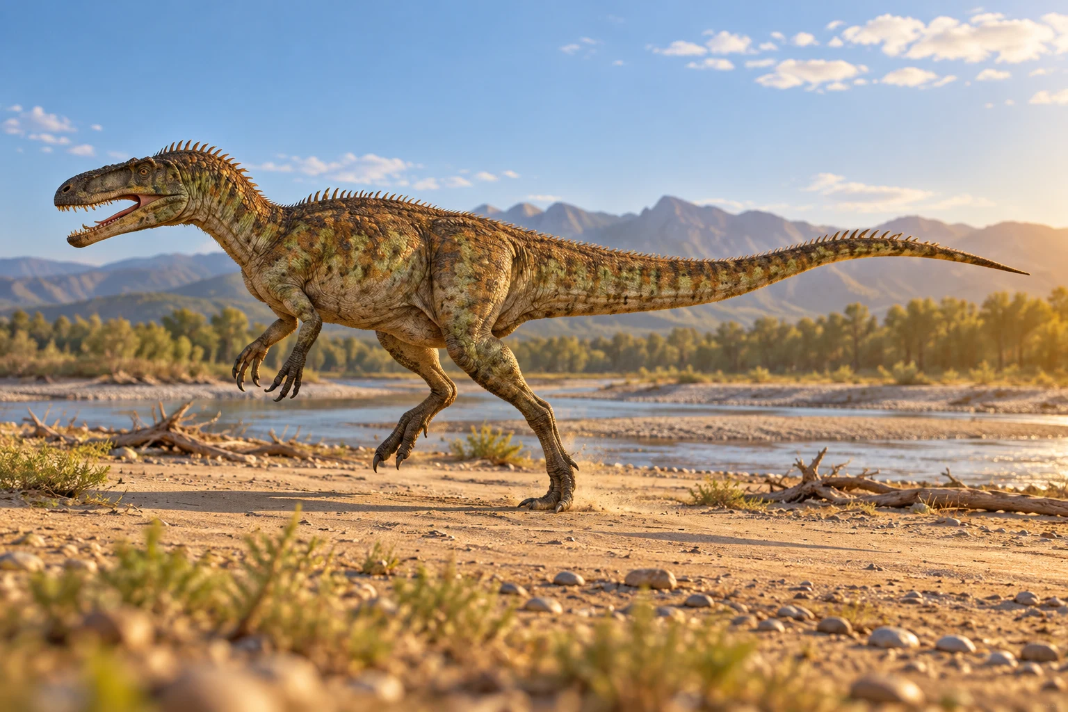 Chilantaisaurus — AI artistic reconstruction following the credited complete-body reference