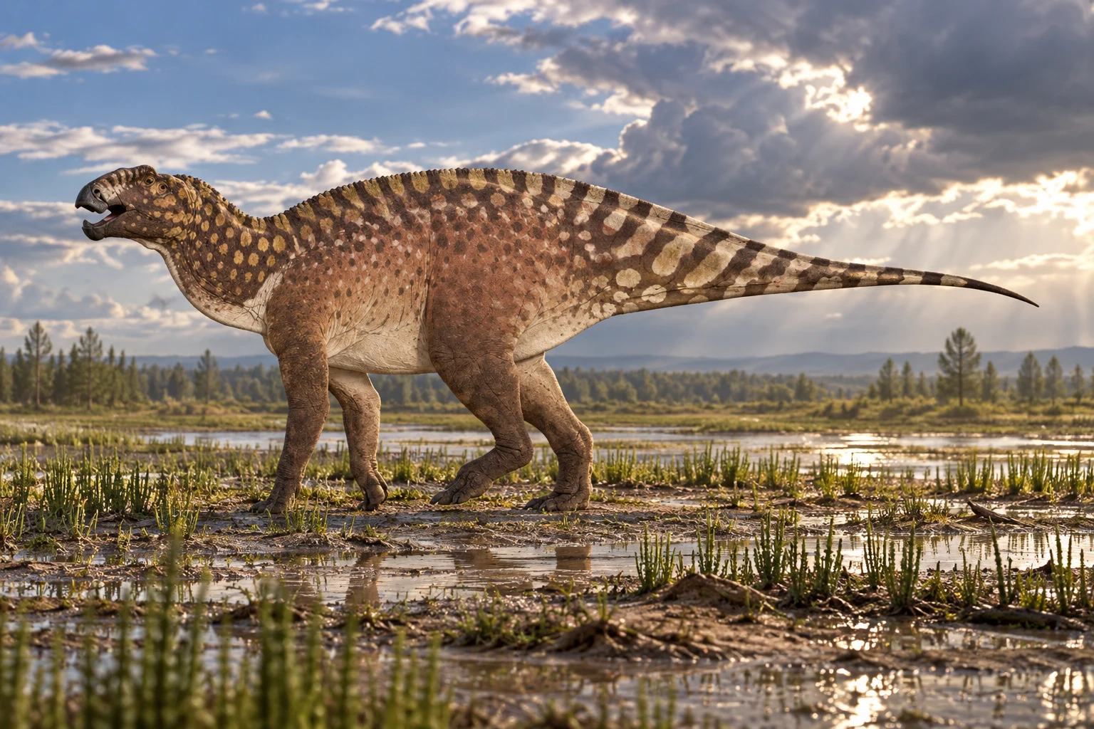 Coahuilasaurus — AI artistic reconstruction following the credited complete-body reference