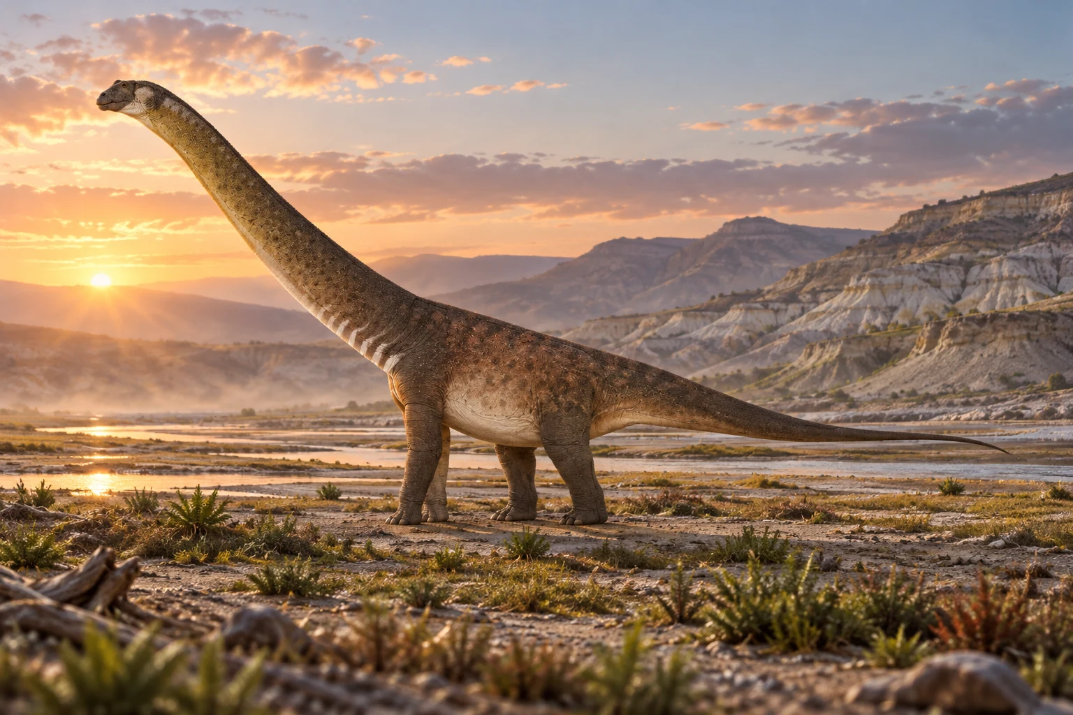 Dasosaurus — AI artistic reconstruction following the credited complete-body reference