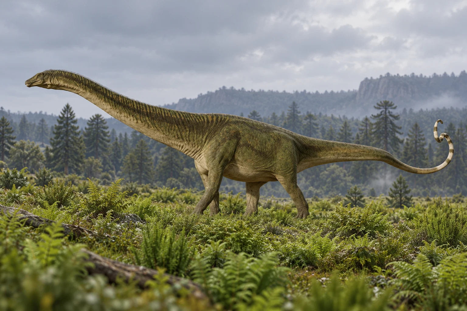Demandasaurus — AI artistic reconstruction following the credited complete-body reference