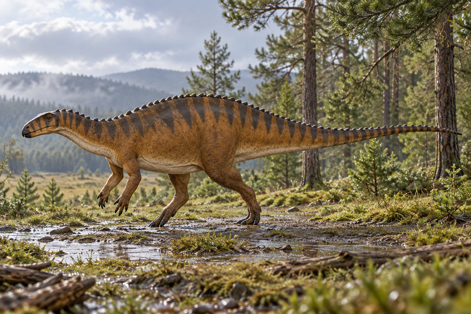 Draconyx — AI artistic reconstruction following the credited complete-body reference