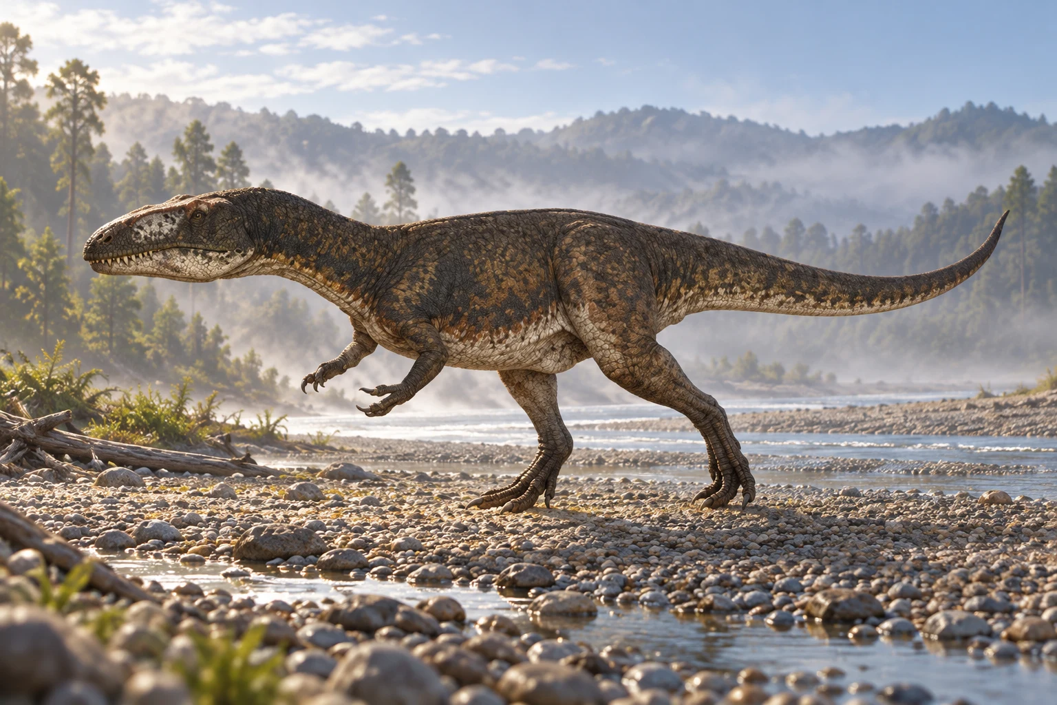 Dubreuillosaurus — AI artistic reconstruction following the credited complete-body reference