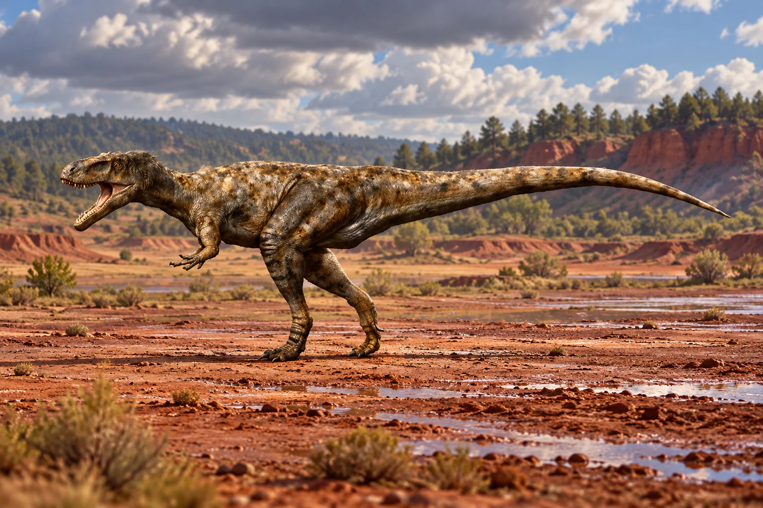 Duriavenator — AI artistic reconstruction following the credited complete-body reference