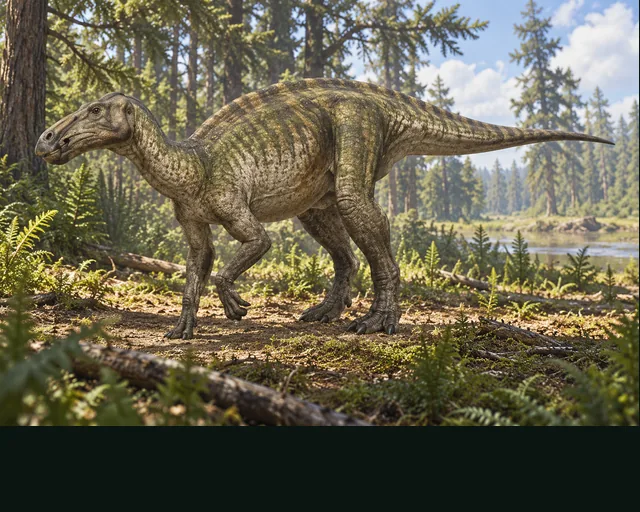 Artistic reconstruction of Eolambia in a prehistoric landscape