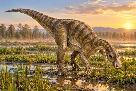 Gilmoreosaurus — AI artistic reconstruction following the credited complete-body reference