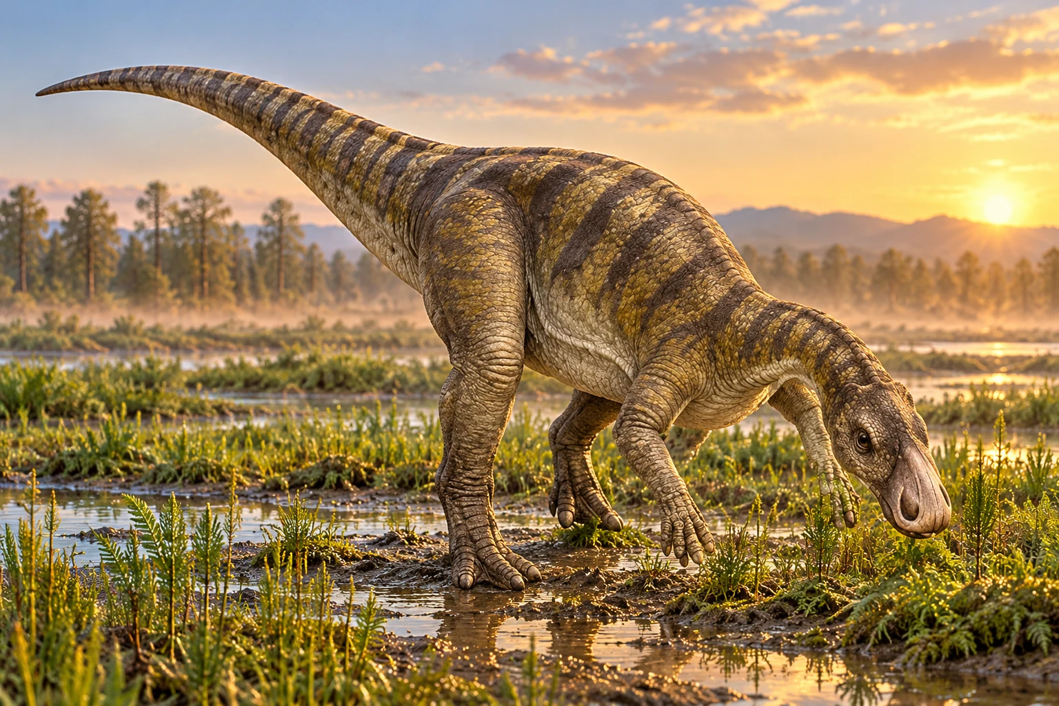 Gilmoreosaurus — AI artistic reconstruction following the credited complete-body reference