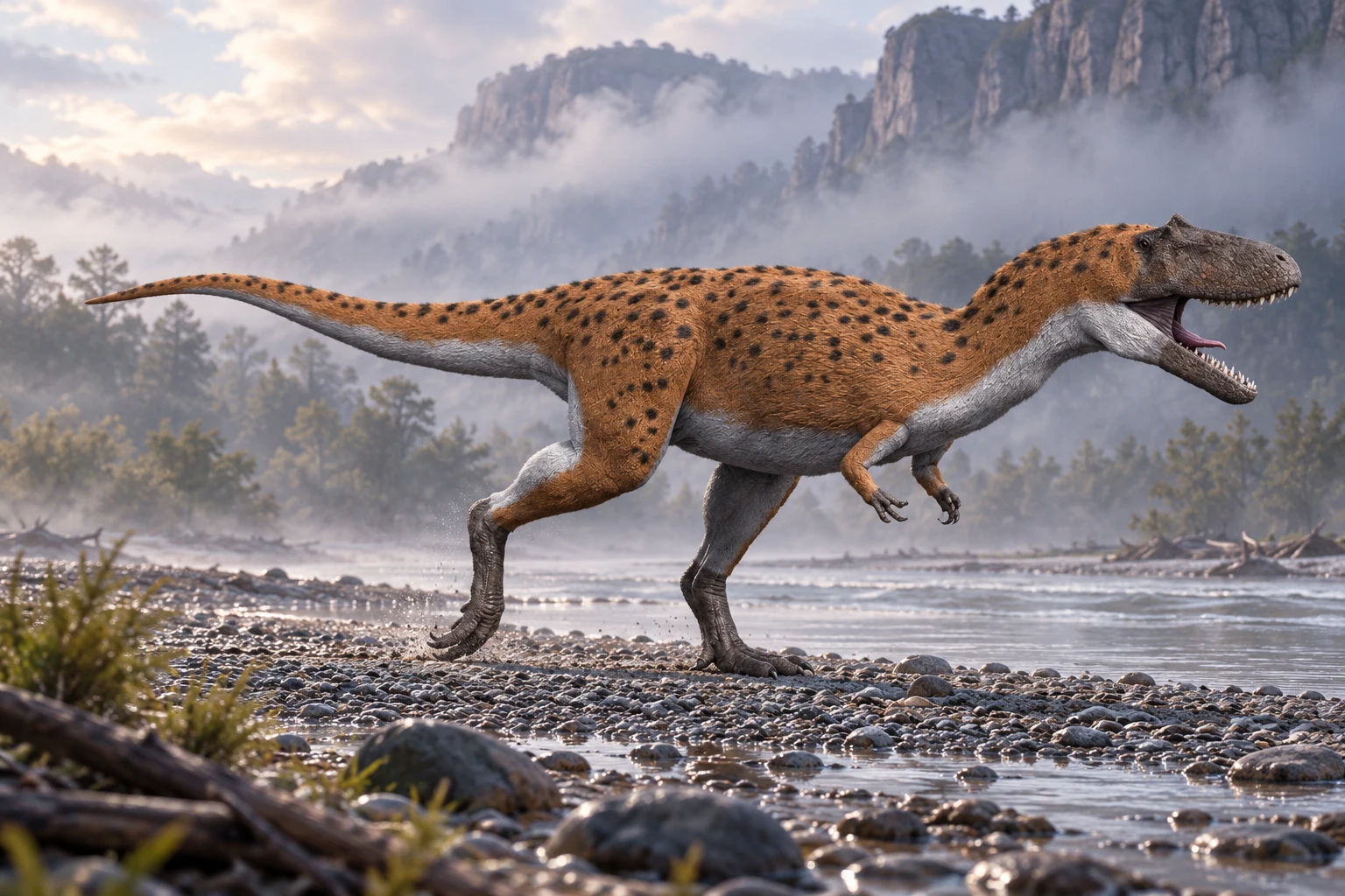 Gualicho — AI artistic reconstruction following the credited complete-body reference