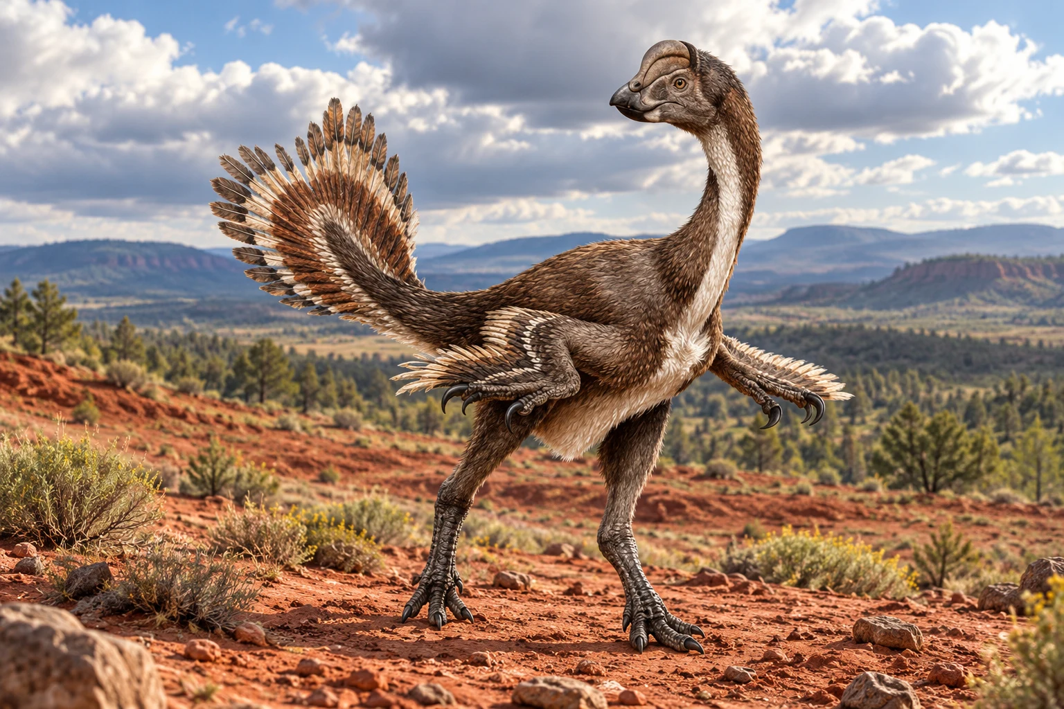 Hagryphus — AI artistic reconstruction following the credited complete-body reference