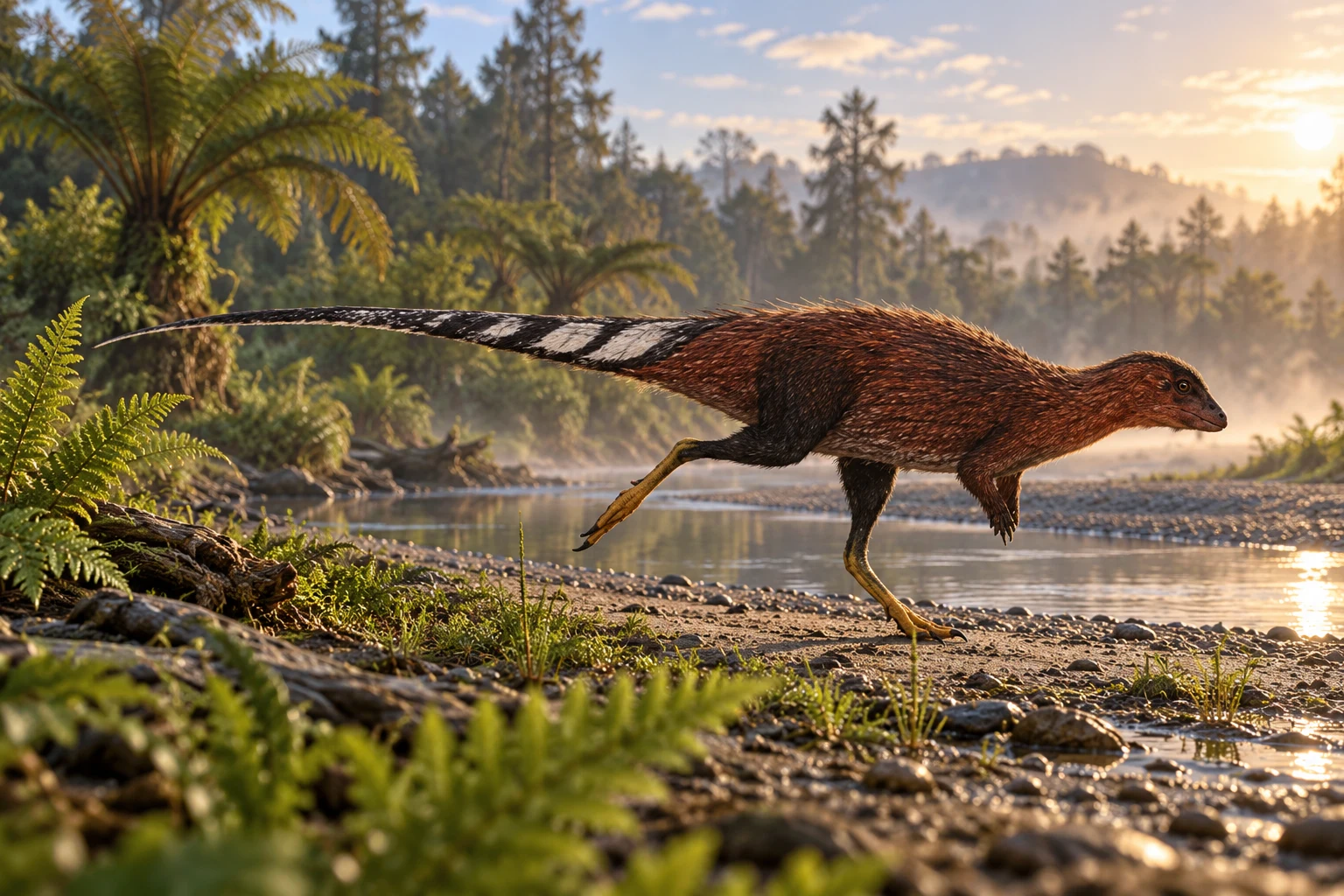 Hexinlusaurus — AI artistic reconstruction following the credited complete-body reference