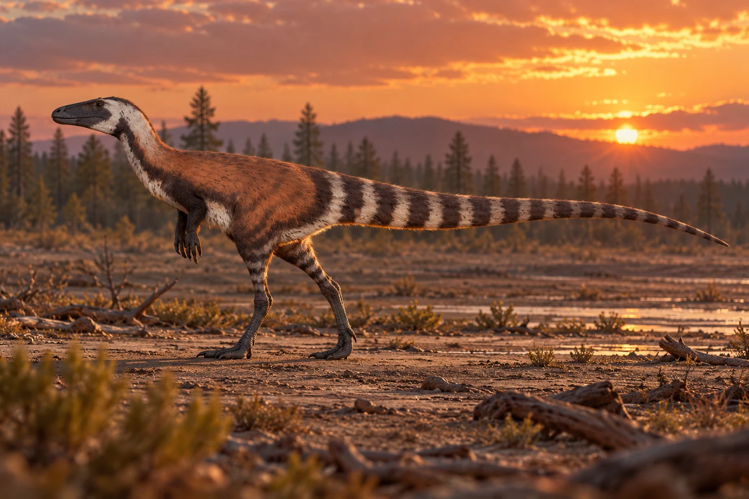 Huadanosaurus — AI artistic reconstruction following the credited complete-body reference