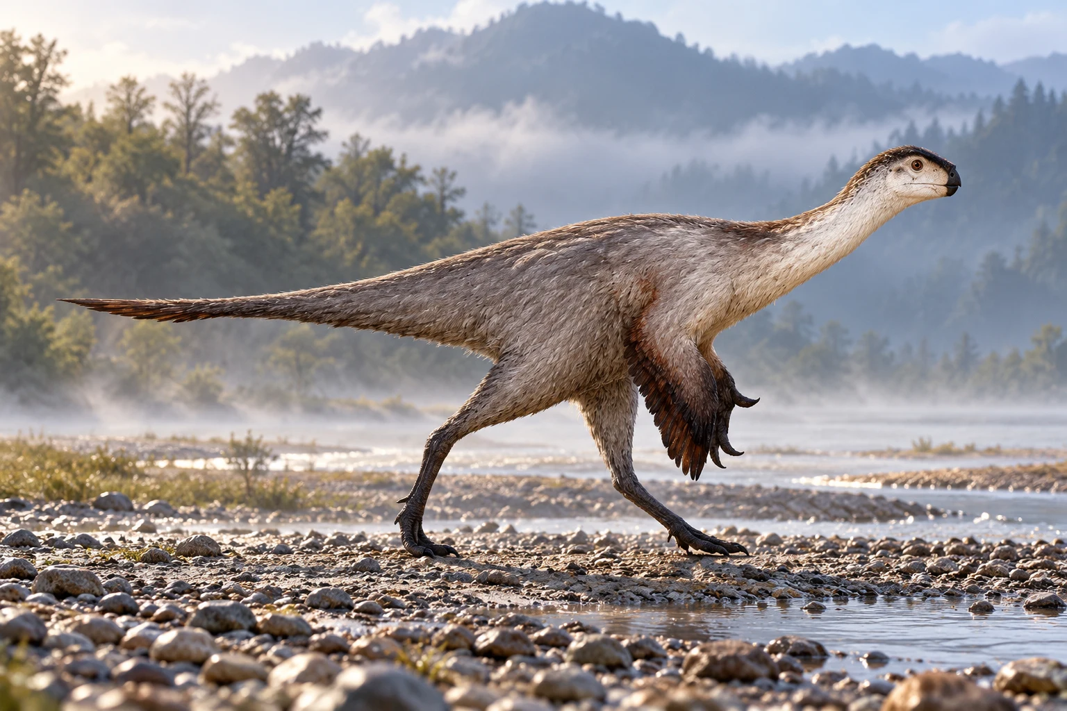 Huanansaurus — AI artistic reconstruction following the credited complete-body reference
