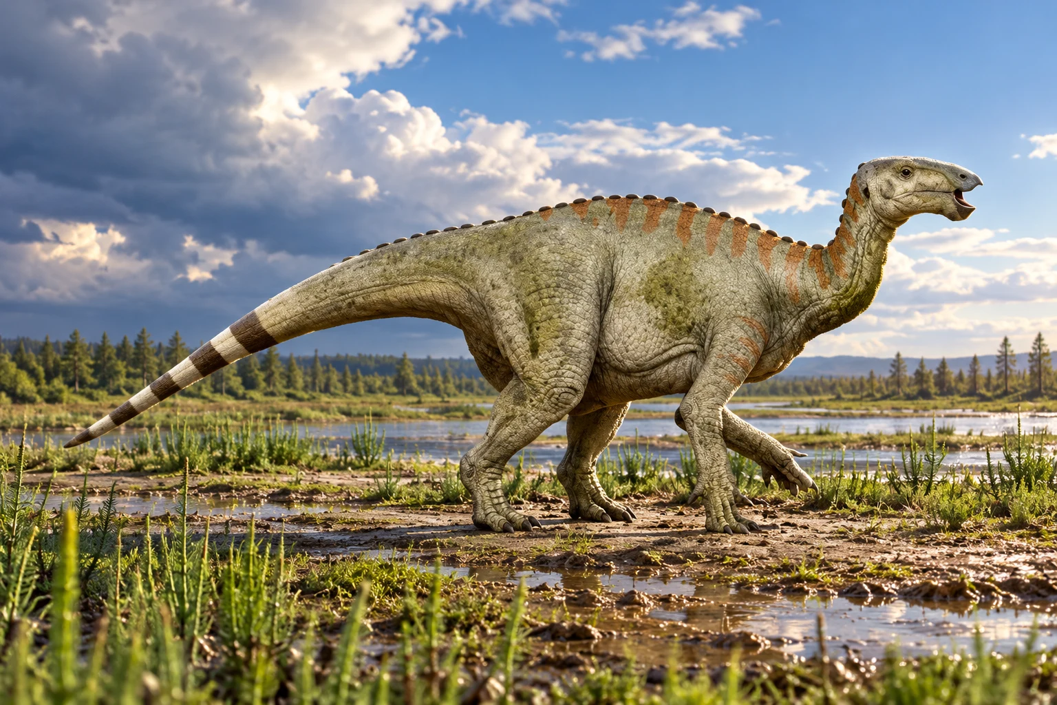 Hypselospinus — AI artistic reconstruction following the credited complete-body reference