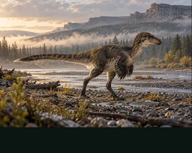 Moros in a prehistoric landscape — AI-generated artistic interpretation
